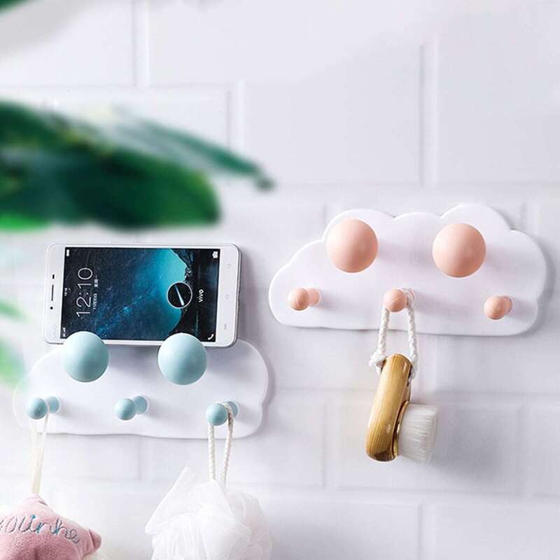 

Cloud Design Multi-function Wall Storage Rack 1pc, Multicolor