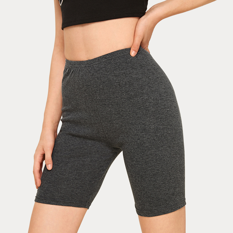 

Space Dye Skinny Cycling Shorts, Grey