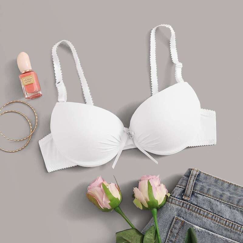 

Push Up Underwire Bra, White