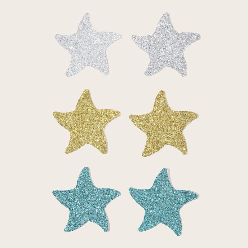 

Star Shaped Nipple Cover 3pairs, Multicolor