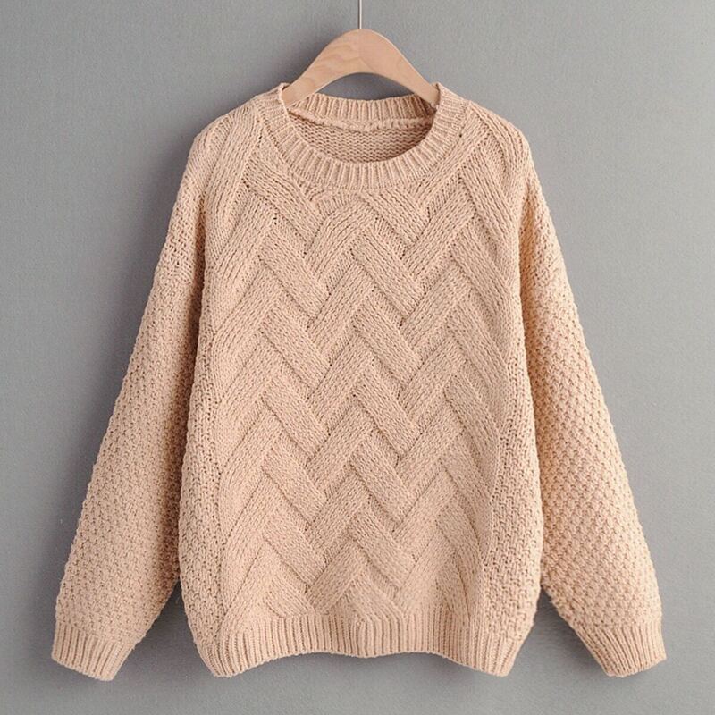 

Drop Shoulder Cable Knit Jumper, Khaki
