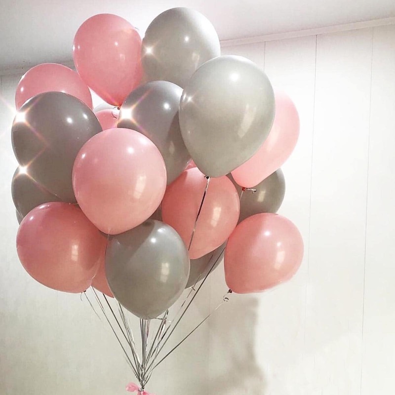 

10 Inch Solid Decorative Balloon Set 20pcs, Multicolor
