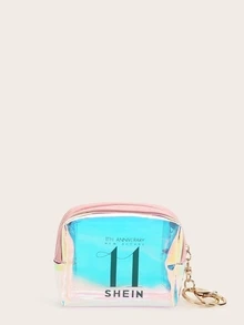 SHEIN 11th Anniversary Iridescence Coin Purse - Multicolor - View 1