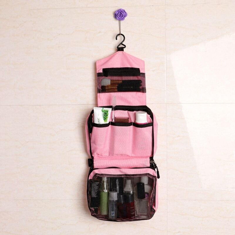 

Travel Cosmetic Zipper Storage Bag, Pink
