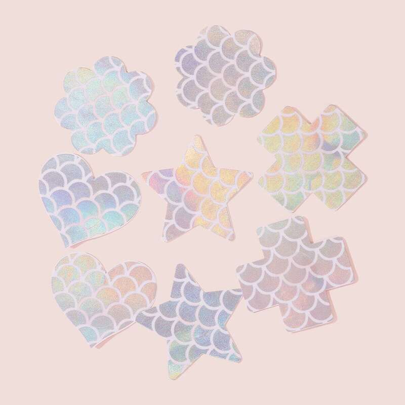 

Geo Shaped Nipple Cover 4pairs, Multicolor