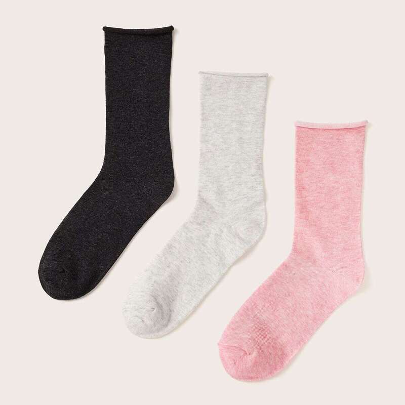 

Simple Socks 3pairs, Multicolor
