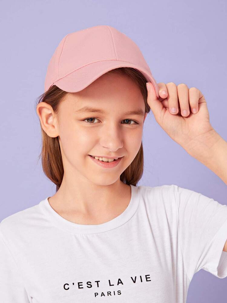 kids plain baseball caps