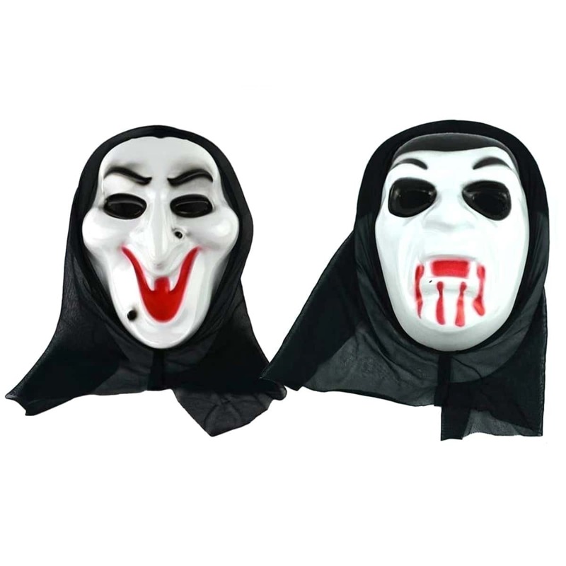 

Halloween Horror Ghost Mask 1pc, Black and white
