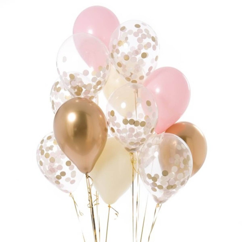 

Confetti Balloon 6pcs & Latex Balloon 6pcs, Multicolor