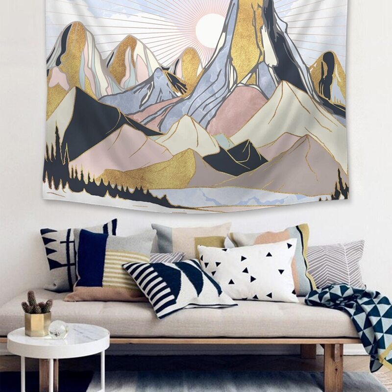 

Sunrise & Mountain Wall Print Without Frame