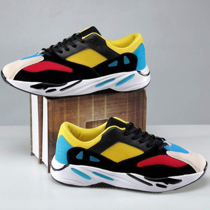 

Guys Color Block Mesh Panel Trainers, Multicolor
