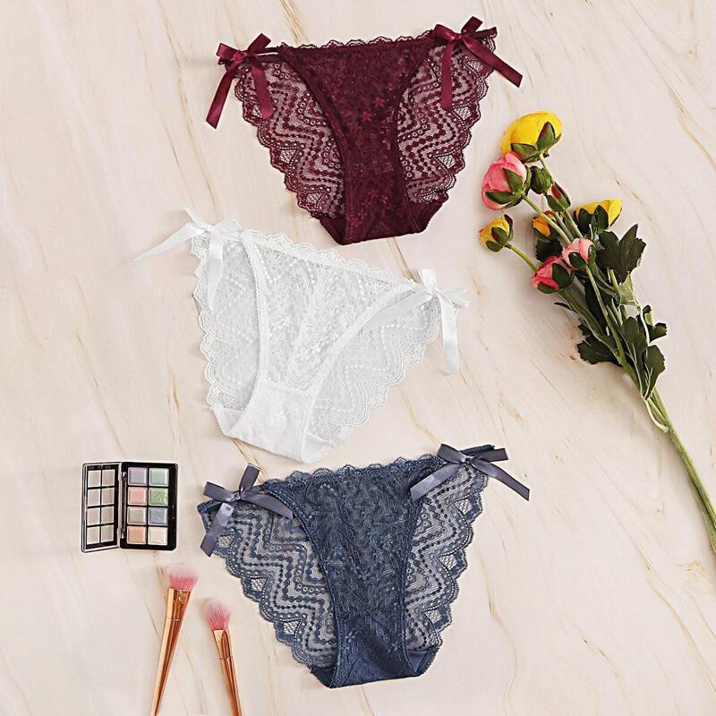 

Floral Lace Panty Set 3pack, Multicolor