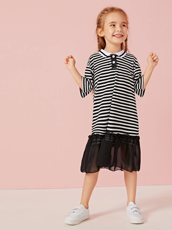 vestido estilo camisa polo