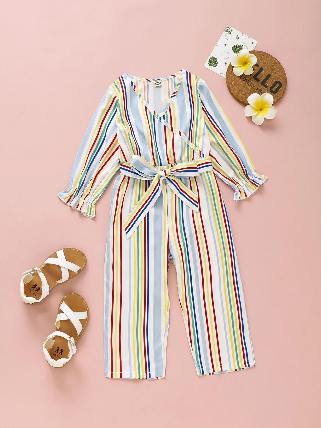 girls rainbow jumpsuit