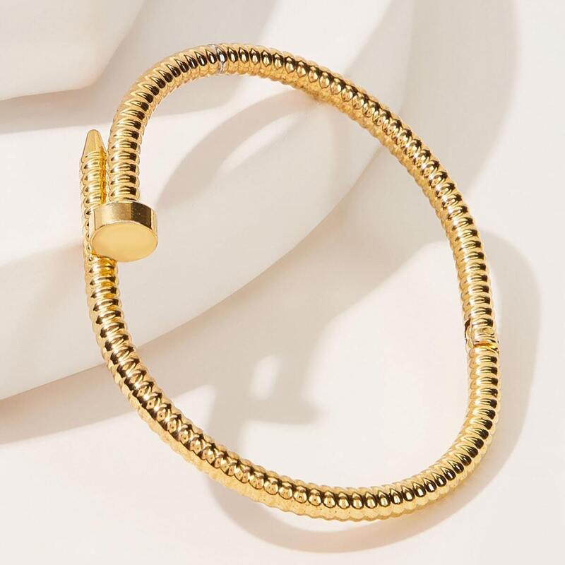 

Simple Cuff Bracelet 1pc, Gold
