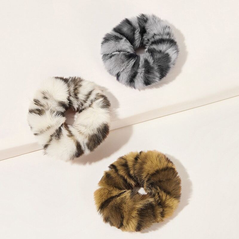 

Fluffy Scrunchie 3pcs, Multicolor