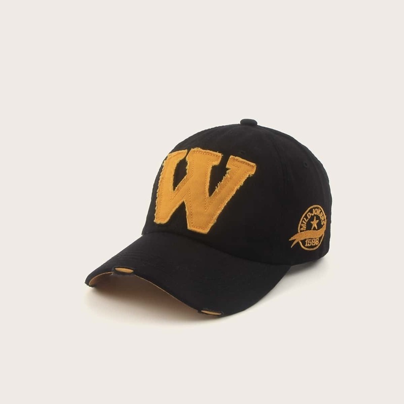

Guys Letter Applique Baseball Cap, Multicolor
