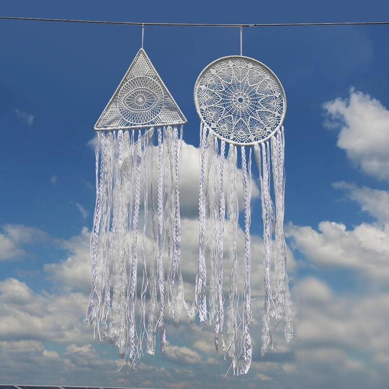 

Geometric Shaped Hanging Woven Dream Catcher 1pc