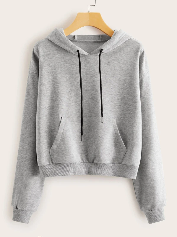 Hoodie mit Kordelzug und sehr tief angesetzter Hoodie mit sehr tief angesetzter Schulterpartie | aktuelle