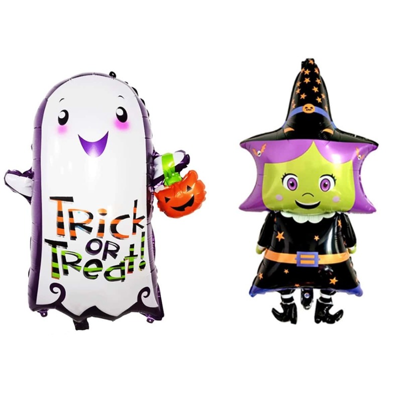 

Halloween Funny Ghost & Witch Shaped Balloon 1pc, Multicolor