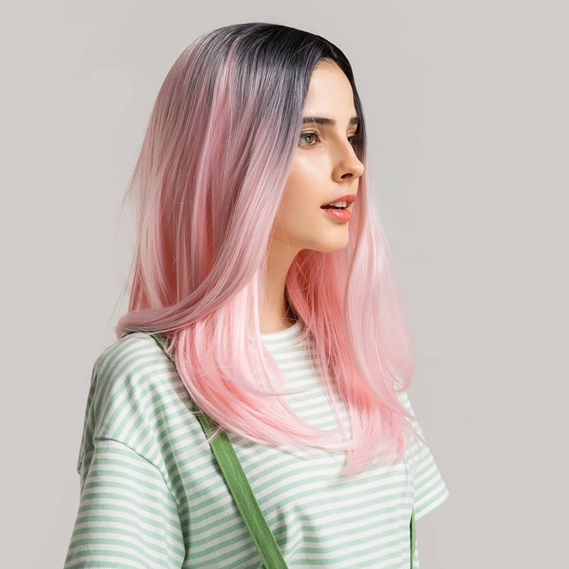 

Natural Ombre Long Straight Wig, Multicolor