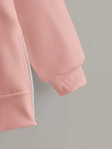 Sudaderas Cordón Liso Rosa Casual - Rosa vieja - Ver 4