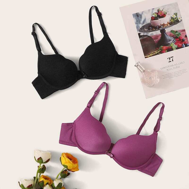 

Push Up Underwire Bra Set 2pack, Multicolor