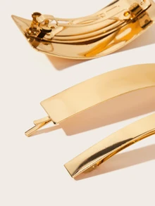 Clip kim loại đơn giản - Vàng - Xem 3