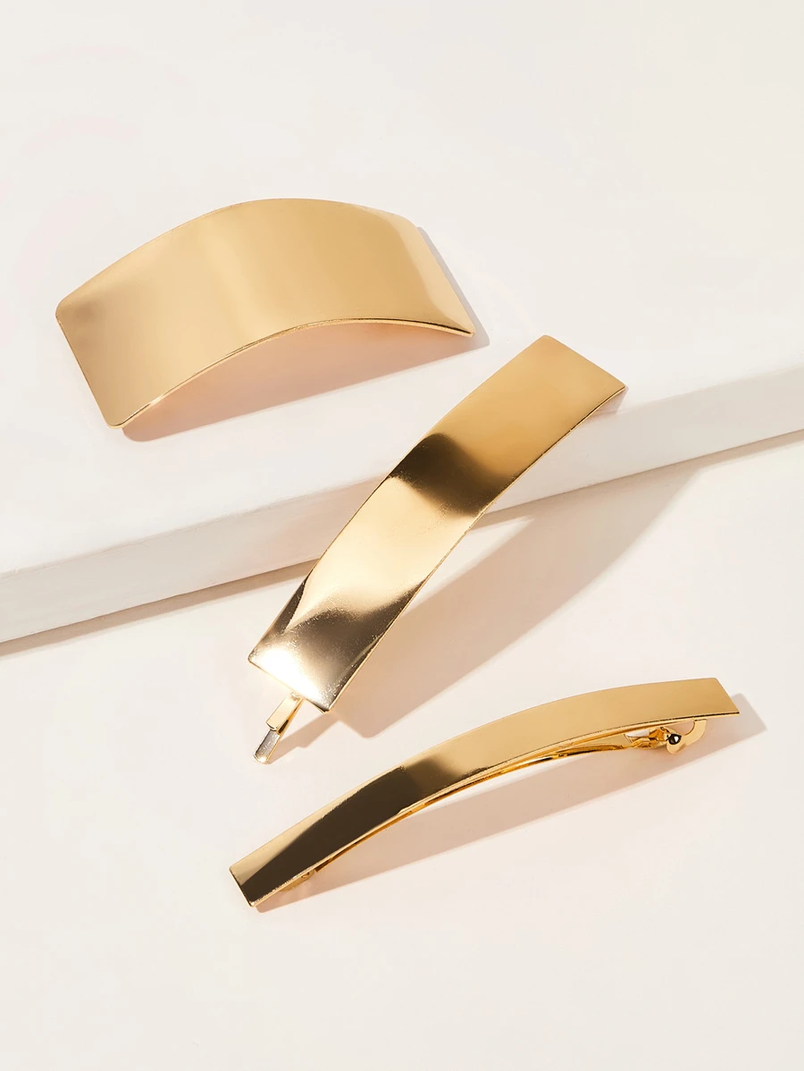 Clip kim loại đơn giản - Vàng - Xem 1