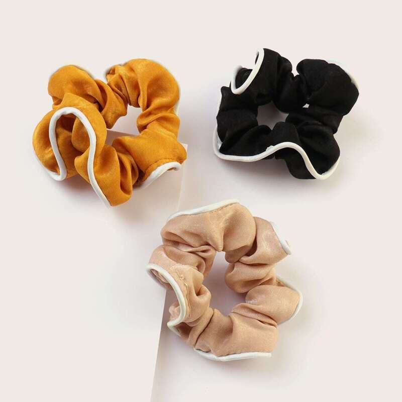 

Simple Scrunchie 3pcs, Multicolor