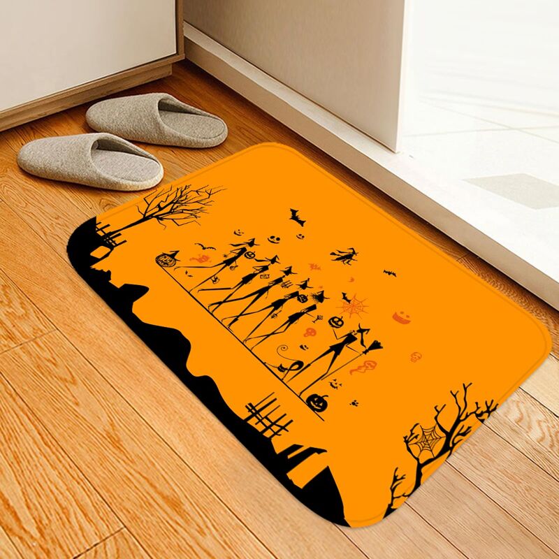 

Halloween Scarecrow Print Floor Mat, Multicolor