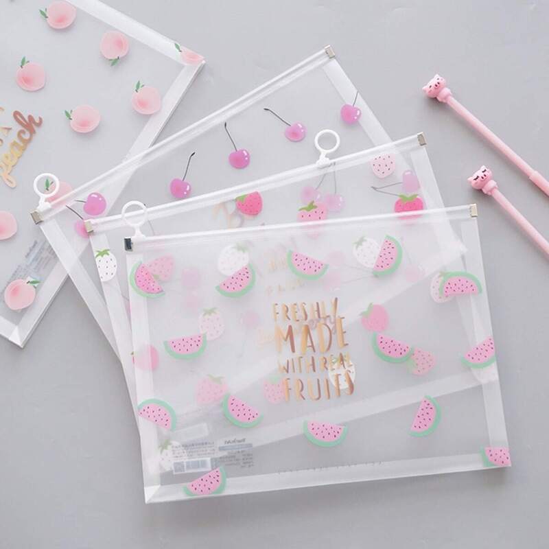 

Random Fruit Print File Bag 1pc
