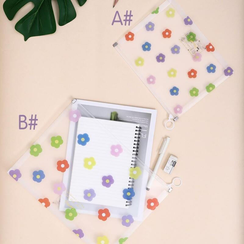 

Cute Flower Print File Bag 1pc
