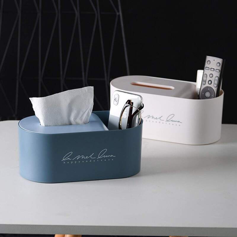 

Multi-functional Tissue Storage Box 1pc, Multicolor
