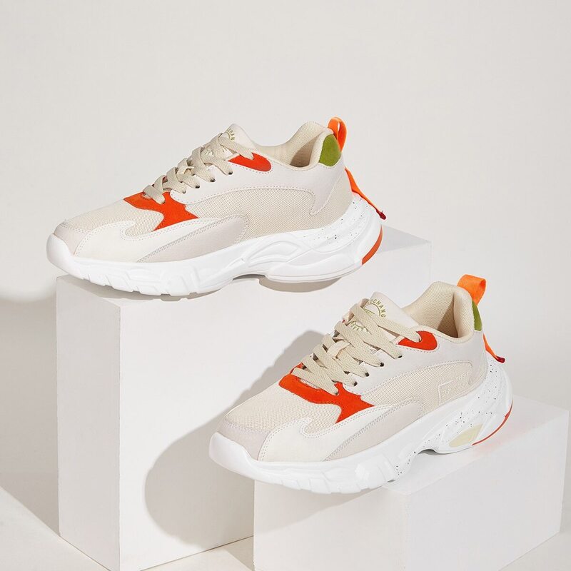 

Guys Lace-up Front Chunky Sneakers, Multicolor