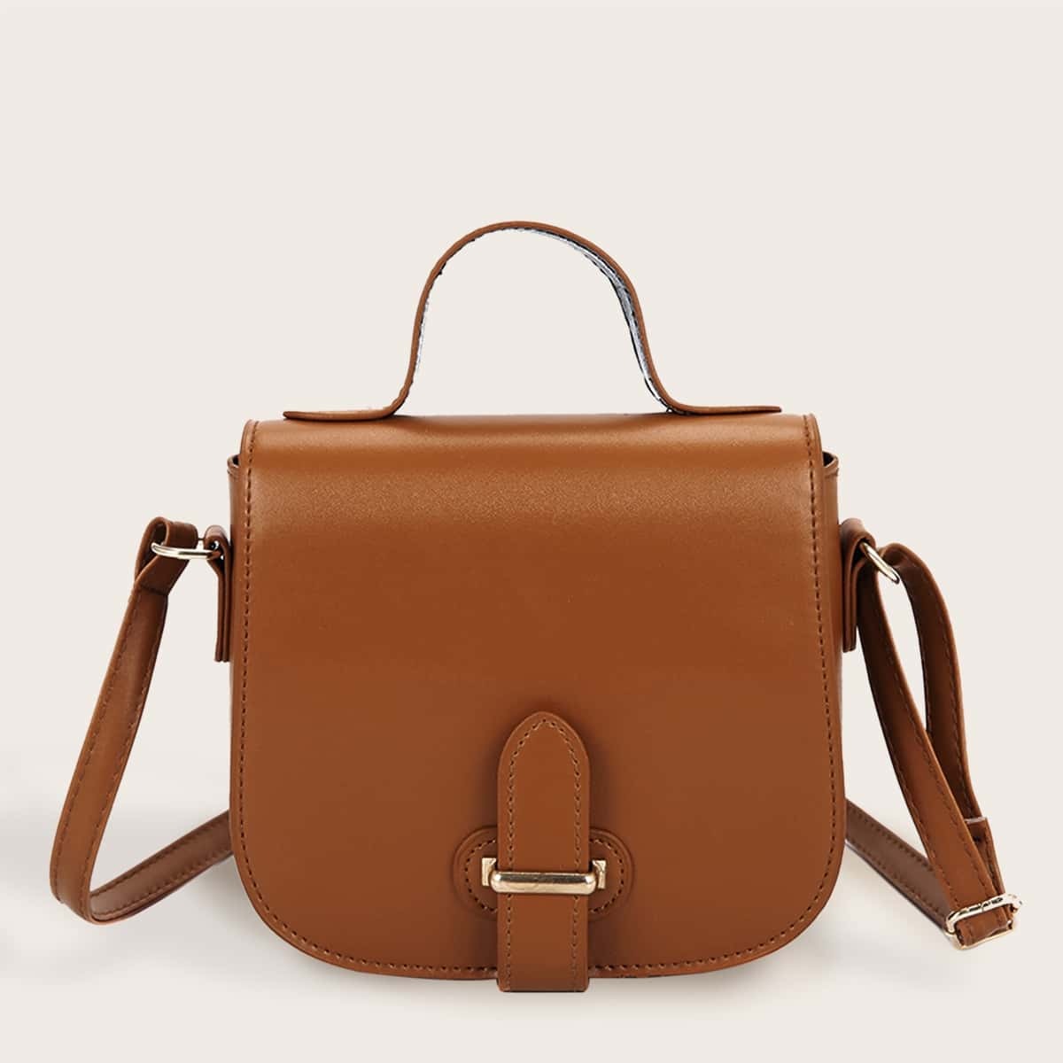 

Minimalist Satchel Bag, Brown