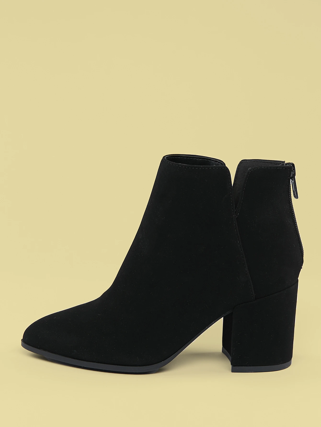 vegan suede booties