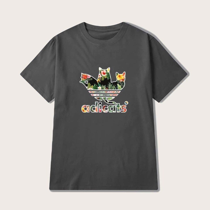 

Guys Graphic & Letter Print Tee, Grey