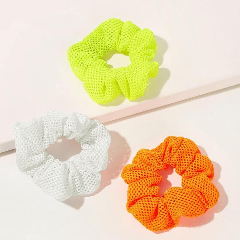

Neon Color Fishnet Scrunchies 3pcs, Multicolor
