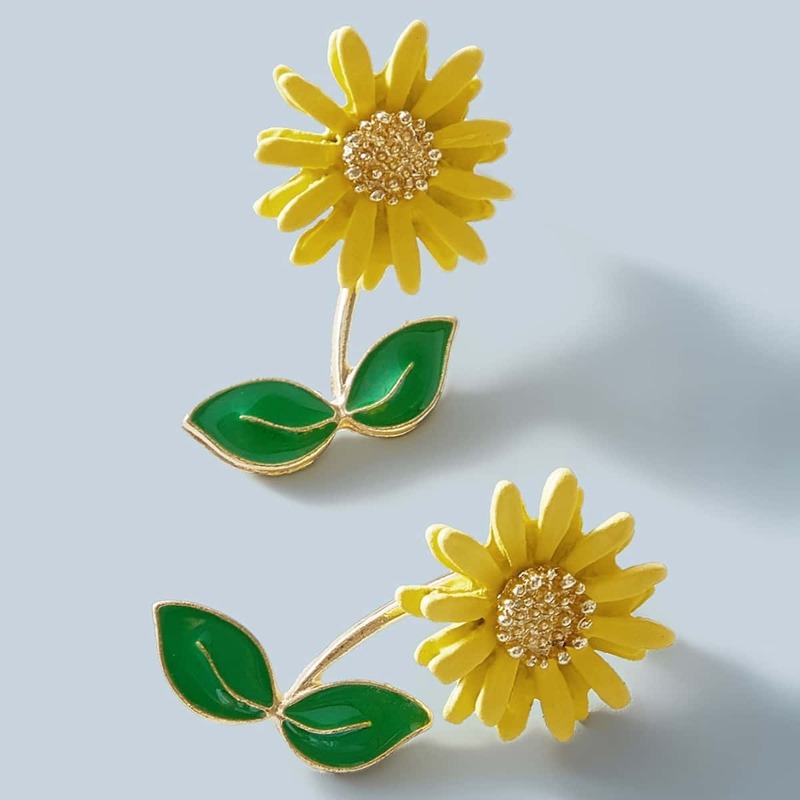

Flower Stud Earrings 1pair, Multicolor