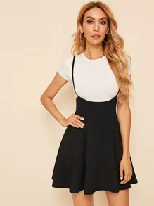 High waist flared cami dress Clearance