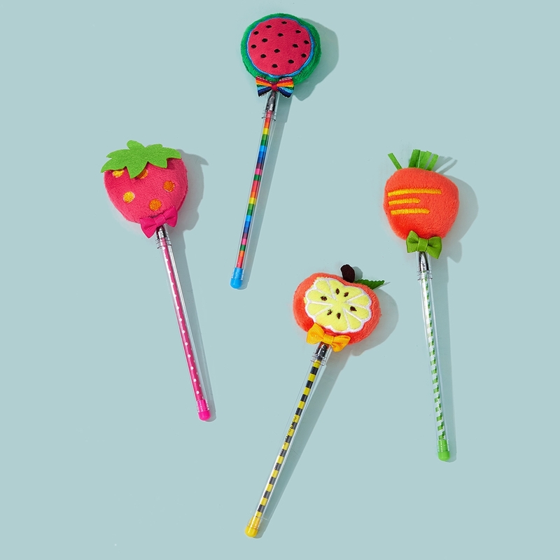 

Plush Fruit Decor Gel Pen 1pc