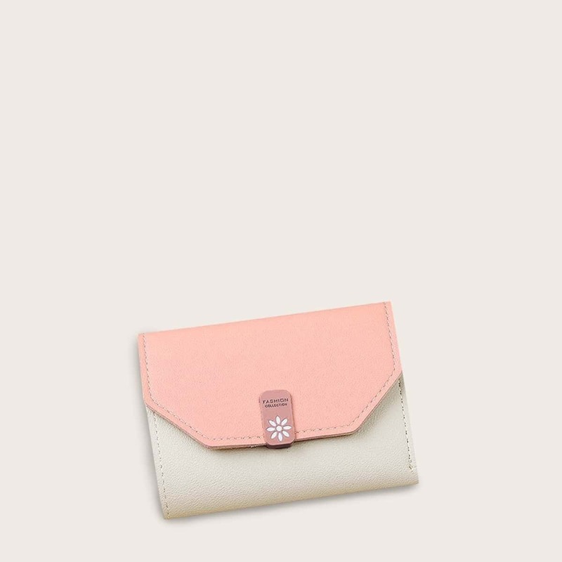 

Two Tone Fold Over Purse, Multicolor
