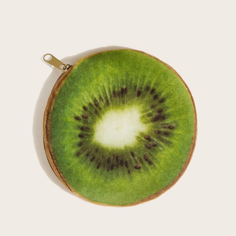 

Kiwifruit Shaped Purse, Green