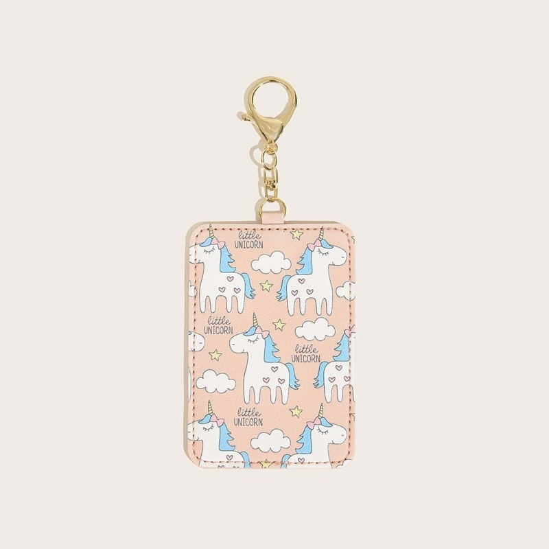 

Unicorn Pattern Card Holder Bag Accessory, Multicolor