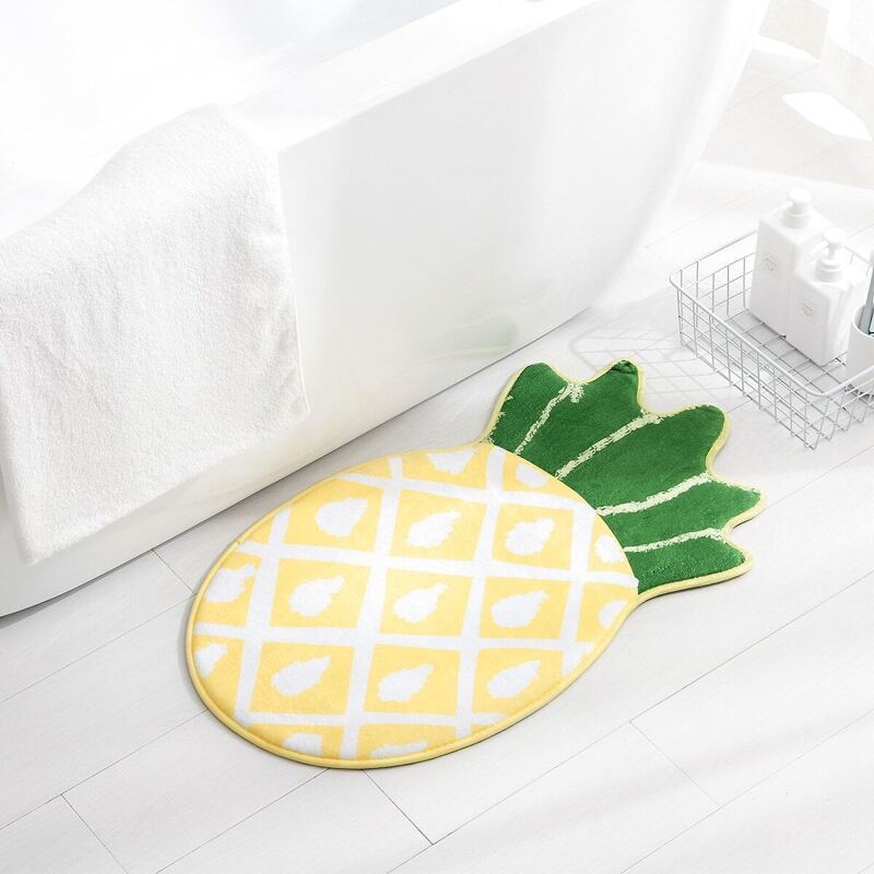 

Cute Pineapple Shaped Floor Mat, Multicolor