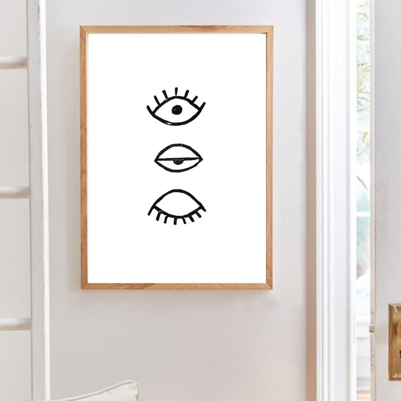 

Abstract Eye Wall Print Without Frame