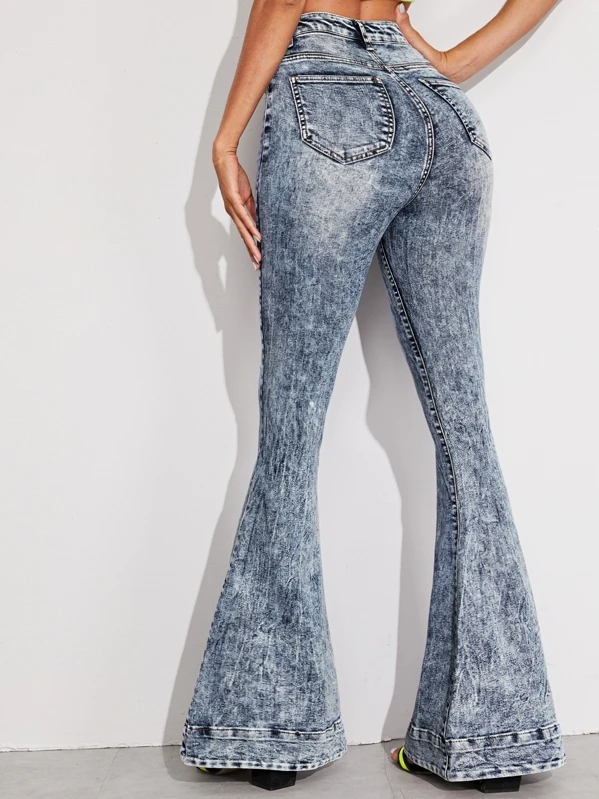 bleach wash jeans womens