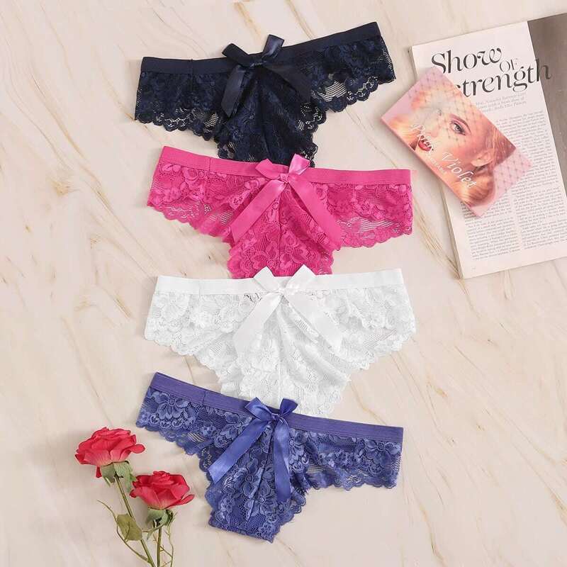 

Floral Lace Panty Set 4pack, Multicolor