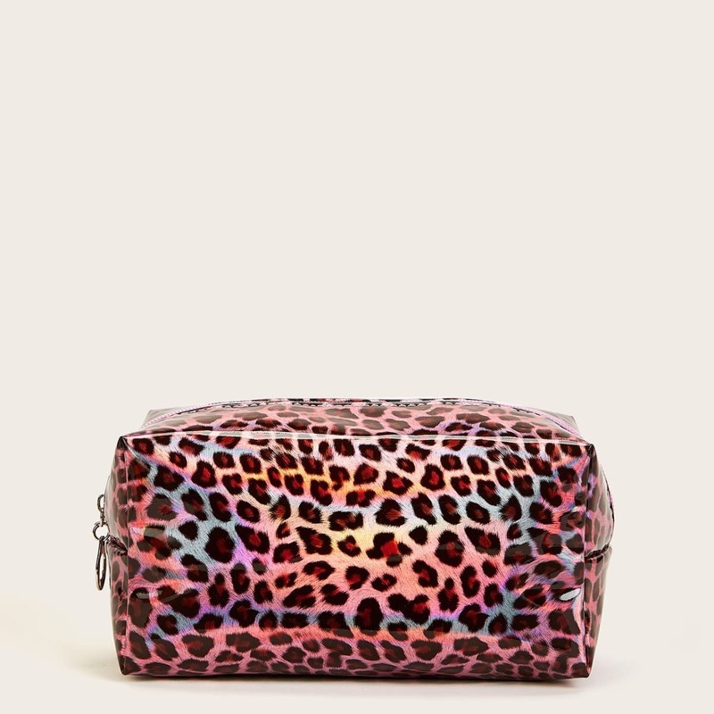 

Leopard Pattern Makeup Bag, Multicolor